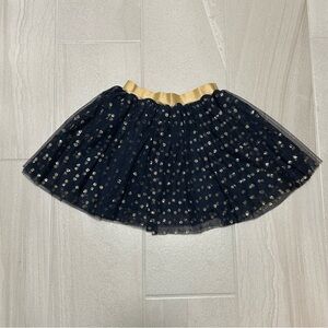 Imoga Midnight Blue Skirt with Shimmering Gold Accents